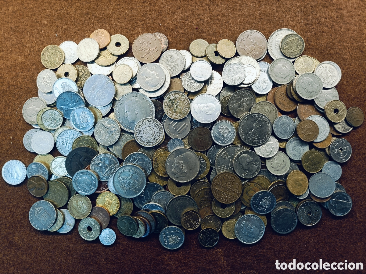 Monedas antiguas de Europa: LOTE DE 1 KILO DE MONEDAS MUNDIALES . GRAN VARIEDAD. REF 6