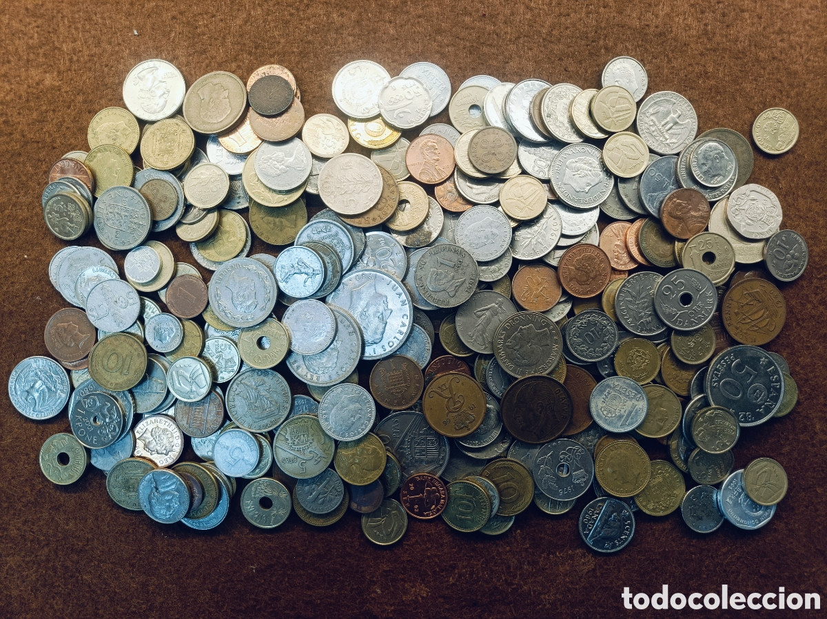 Monedas antiguas de Europa: LOTE DE 1 KILO DE MONEDAS MUNDIALES . GRAN VARIEDAD. REF 10