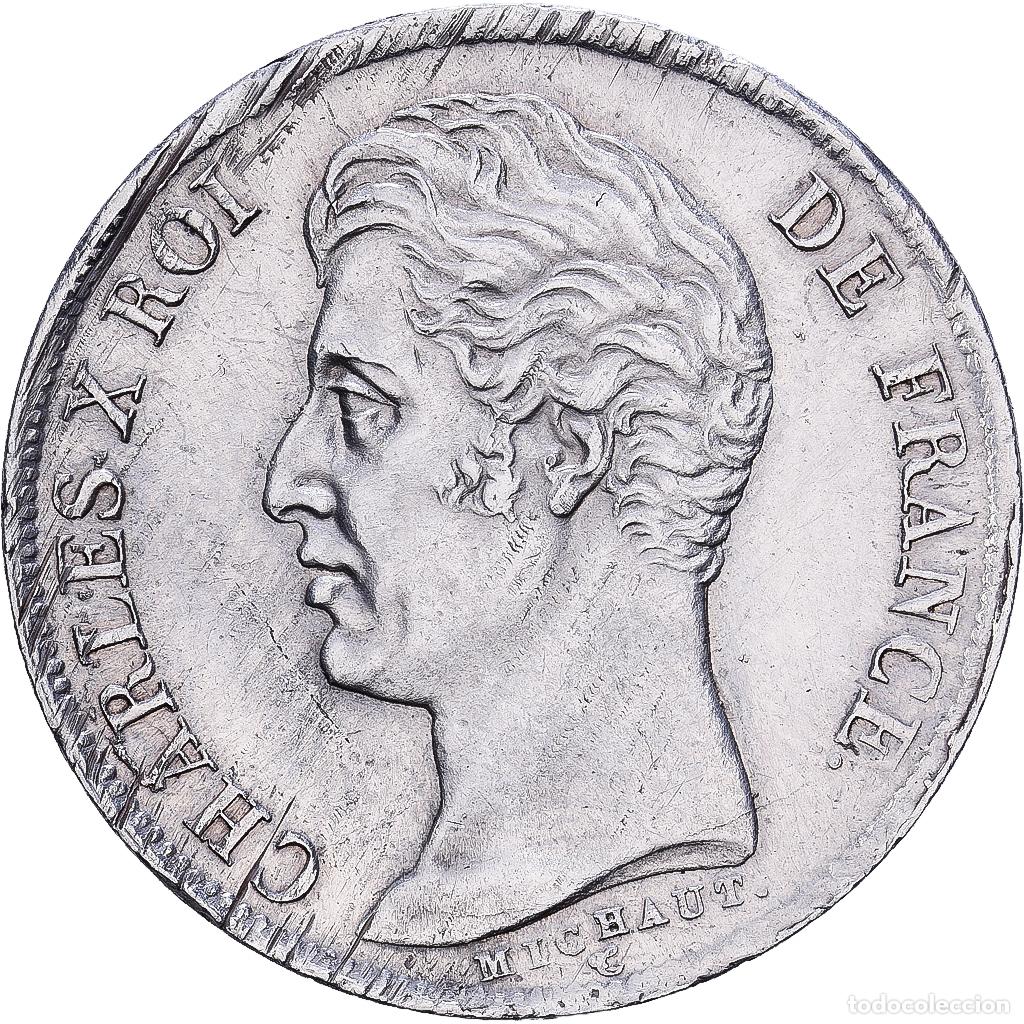 Monedas antiguas de Europa: [#1203087] Francia, Franc, Charles X, 1828, Bordeaux, Plata, EBC, KM:724.7