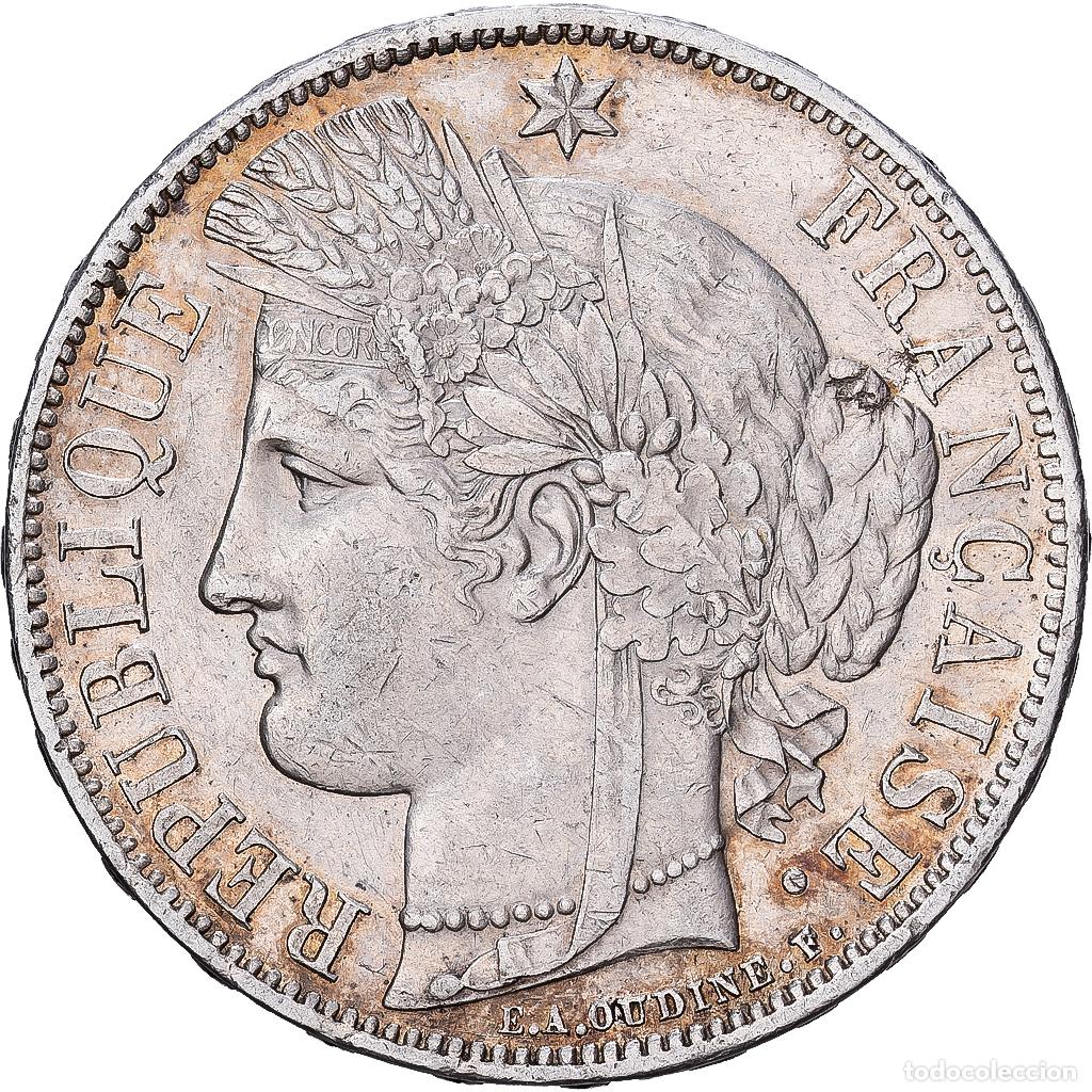 Monedas antiguas de Europa: [#1203063] Francia, 5 Francs, C&eacute;r&egrave;s, 1870, Paris, Plata, EBC, KM:818.1