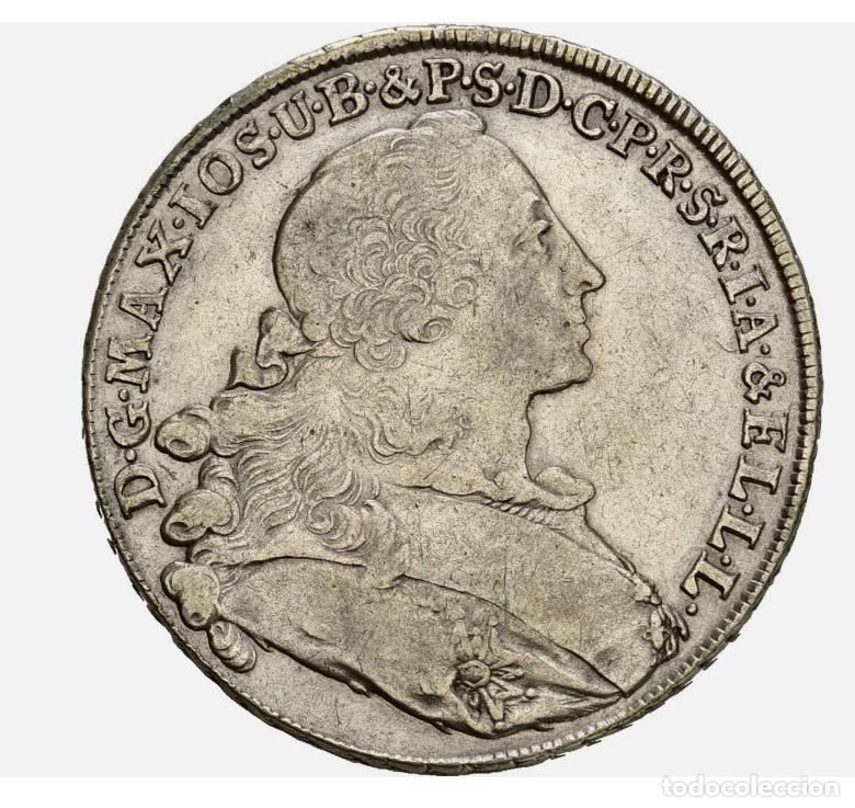 Monedas antiguas de Europa: ALEMANIA BAYERN 1 TALER 1755