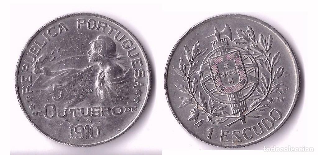 Monedas antiguas de Europa: Moneda de 1 Escudo de Portugal (1914)