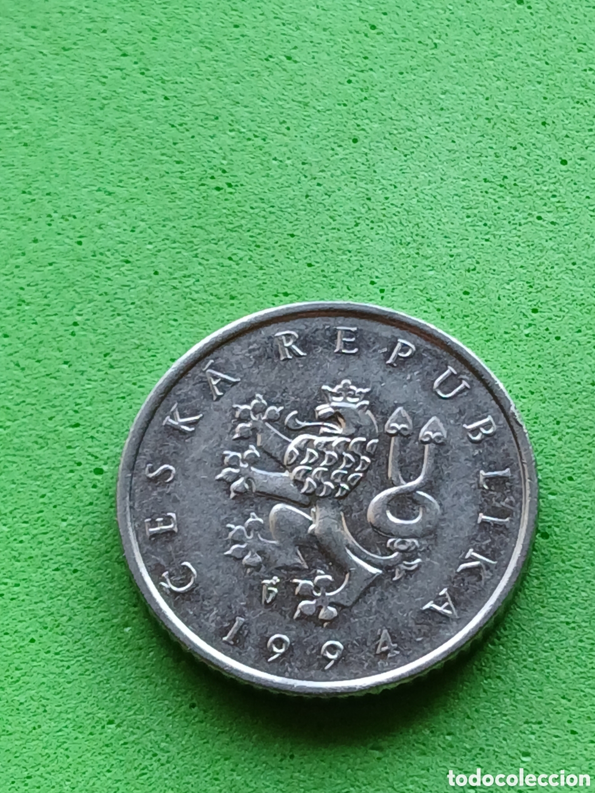 Monedas antiguas de Europa: Rep&uacute;blica Checa 1 corona 1994 km#7