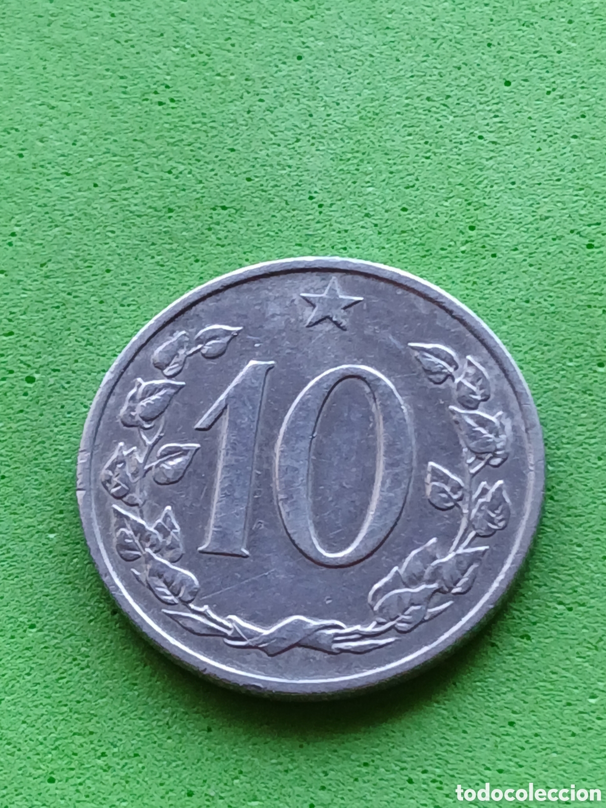 Monedas antiguas de Europa: Checoslovaquia 10 hellers 1961 km#49.1