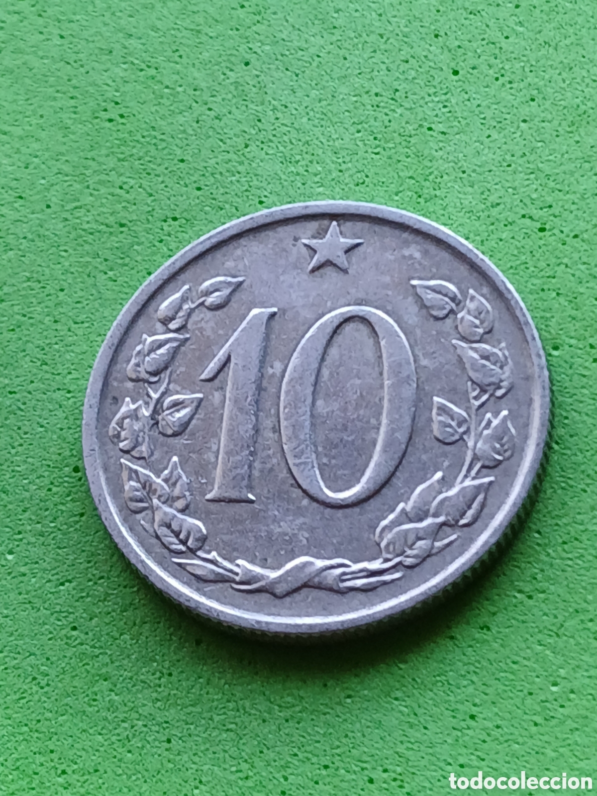 Monedas antiguas de Europa: Checoslovaquia 10 hellers 1962 km#49.1