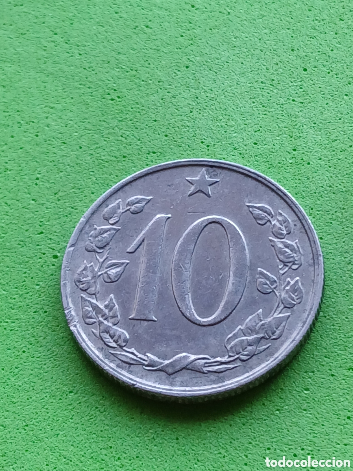 Monedas antiguas de Europa: Checoslovaquia 10 hellers 1965 km#49.1