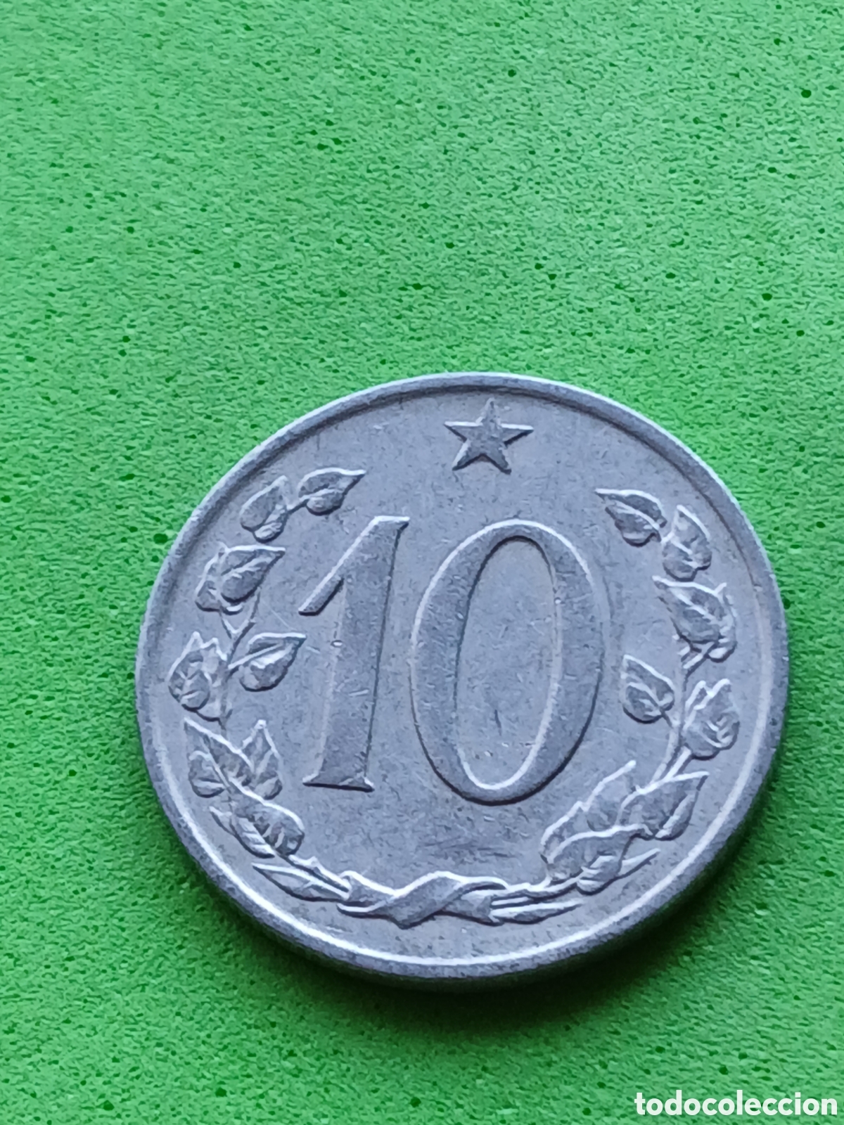Monedas antiguas de Europa: Checoslovaquia 10 hellers 1966 km#49.1