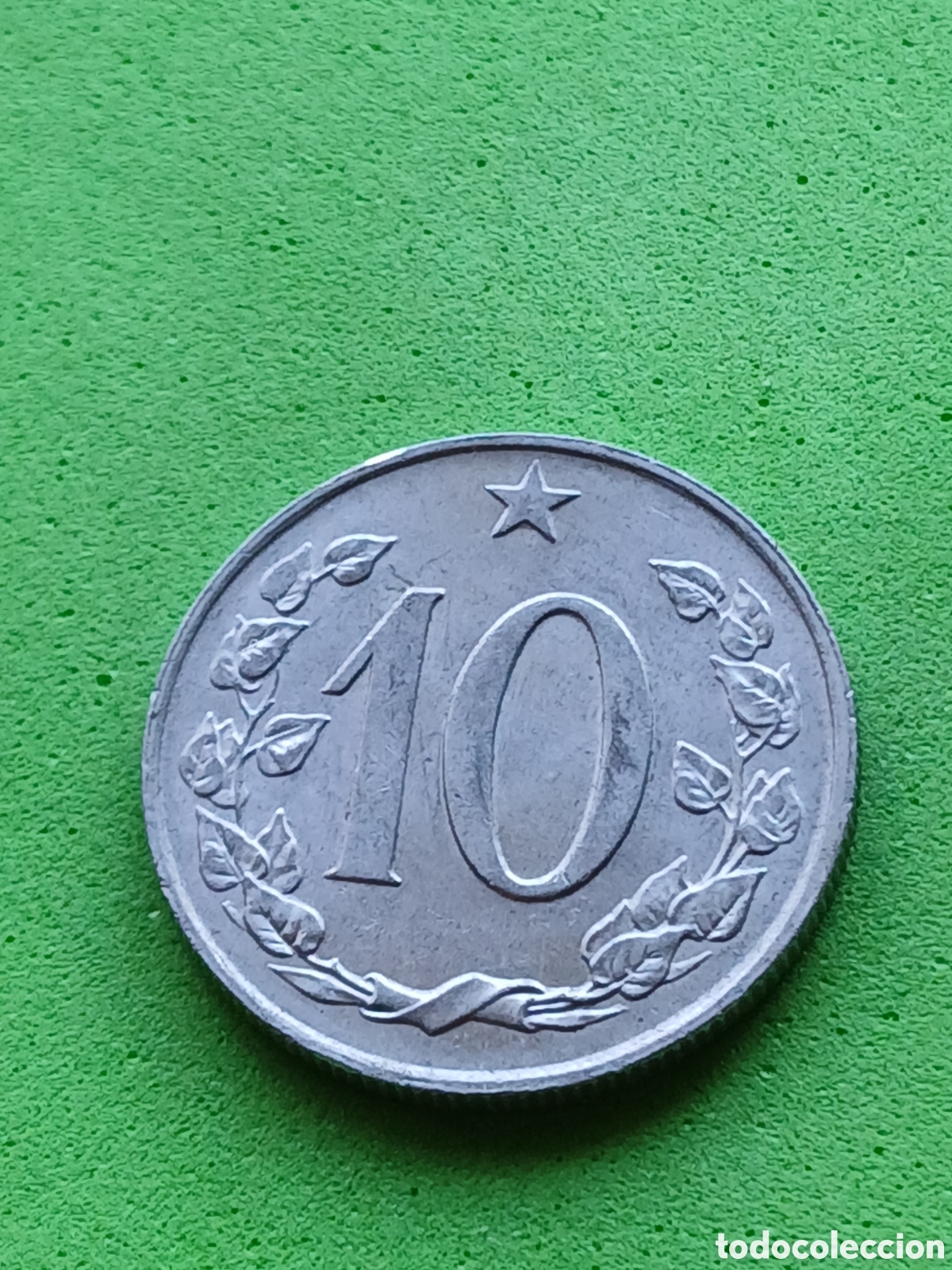 Monedas antiguas de Europa: Checoslovaquia 10 hellers 1968 km#49.1