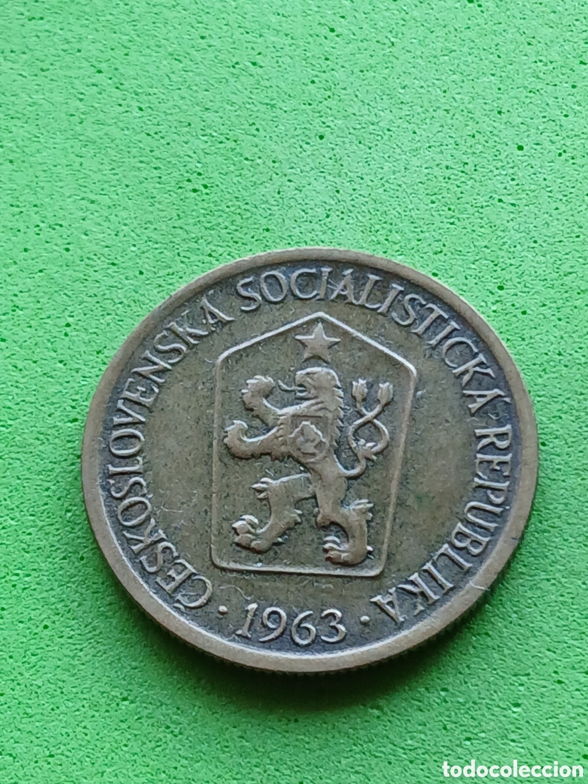 Monedas antiguas de Europa: Checoslovaquia 1 corona 1963 km#50