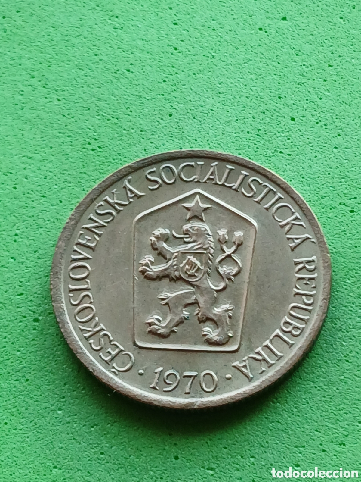Monedas antiguas de Europa: Checoslovaquia 1 corona 1970 km#50
