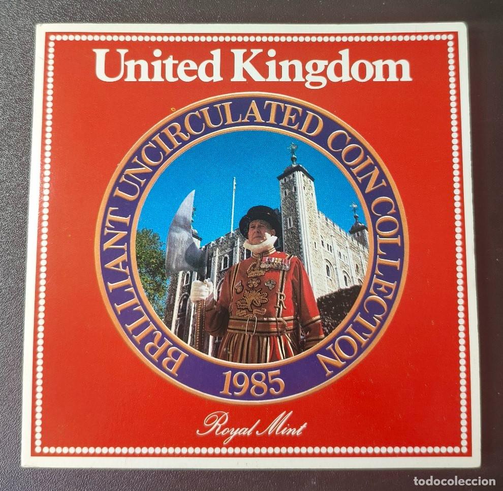 Monedas antiguas de Europa: Inglaterra Cartera 7 Valores 1985 (SC)