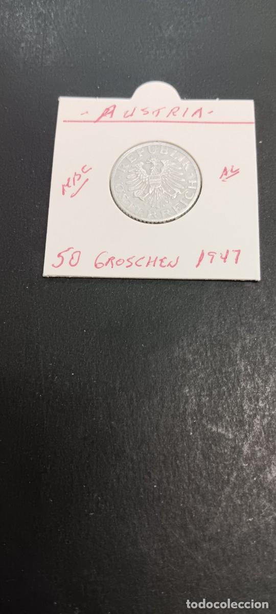Monedas antiguas de Europa: AUSTRIA 50 GROSCHEN 1947 MBC KM=2870 (ALUMINIO)