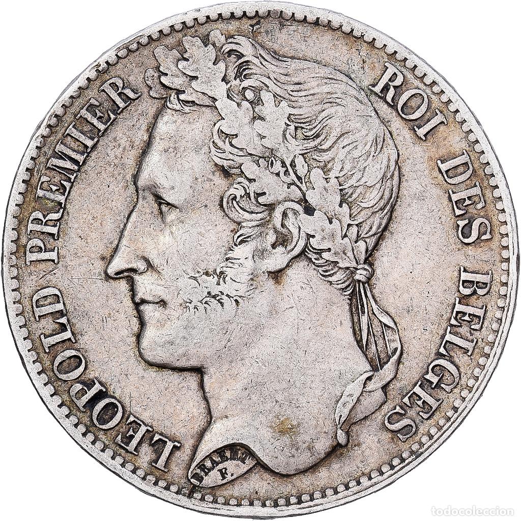 Monedas antiguas de Europa: [#1203058] B&eacute;lgica, Leopold I, 5 Francs, 5 Frank, 1848, Bruxelles, Plata, BC+, KM:3.2