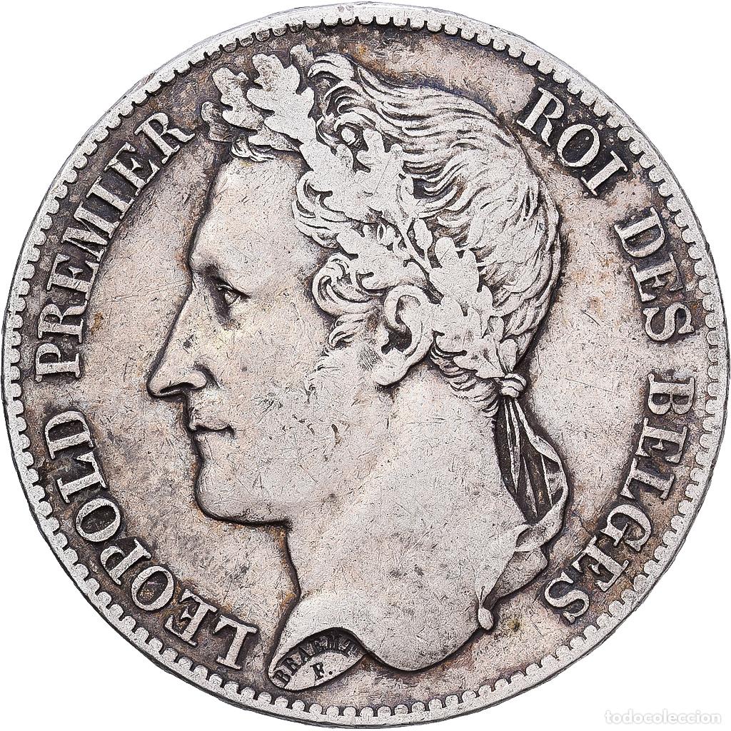 Monedas antiguas de Europa: [#1203059] B&eacute;lgica, Leopold I, 5 Francs, 5 Frank, 1849, Brussels, Plata, BC+, KM:3.2