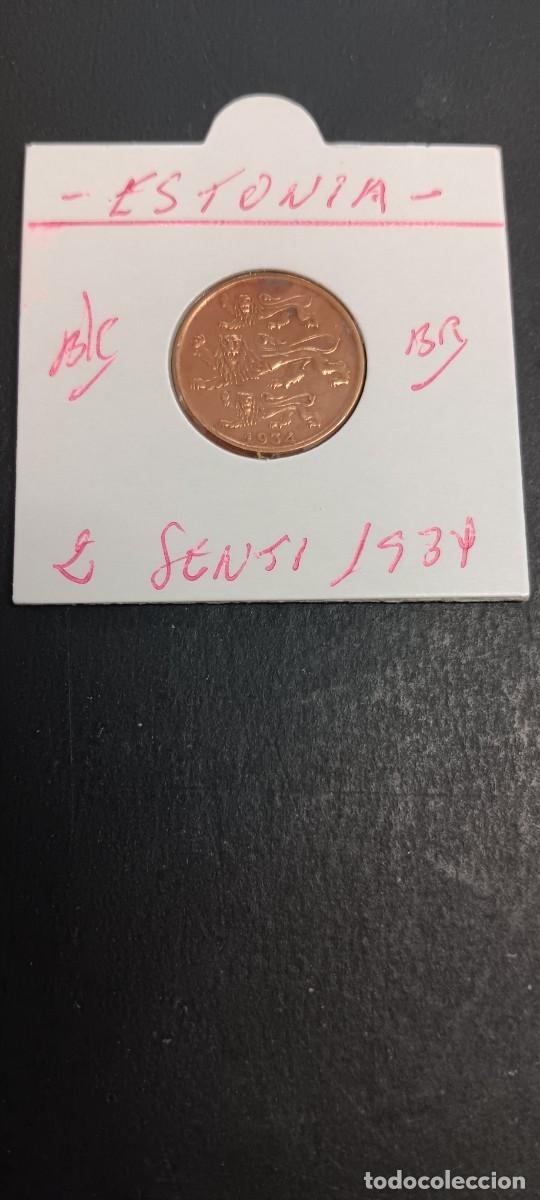Monedas antiguas de Europa: ESTONIA 2 SENTI 1934 BC KM=15 (BRONCE)