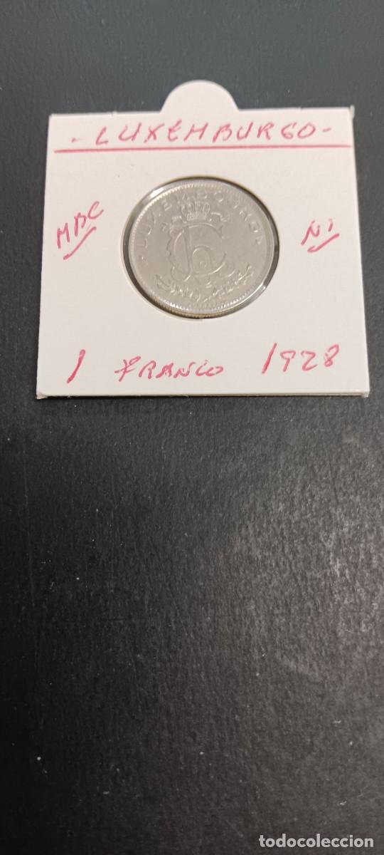 Monedas antiguas de Europa: LUXEMBURGO 1 FRANCO 1928 MBC KM=35 (NIQUEL)