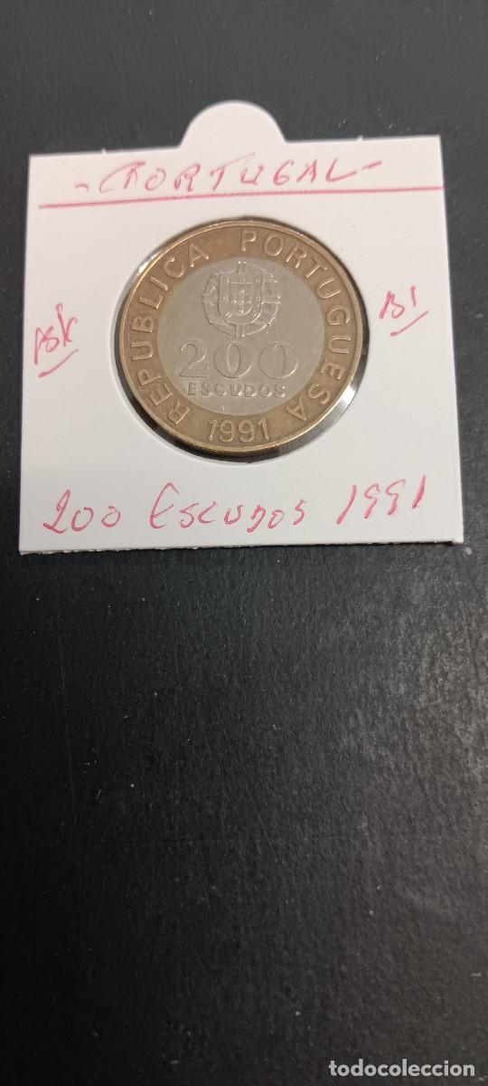 Monedas antiguas de Europa: PORTUFAL 200 ESCUDOS 1991 BC KM=655 (BIMETALICA)