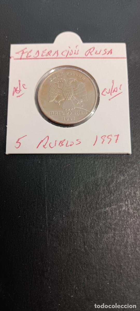 Monedas antiguas de Europa: RUSIA 5 RUBLOS 1997 BC KM=606 (CUPRONIQUEL)