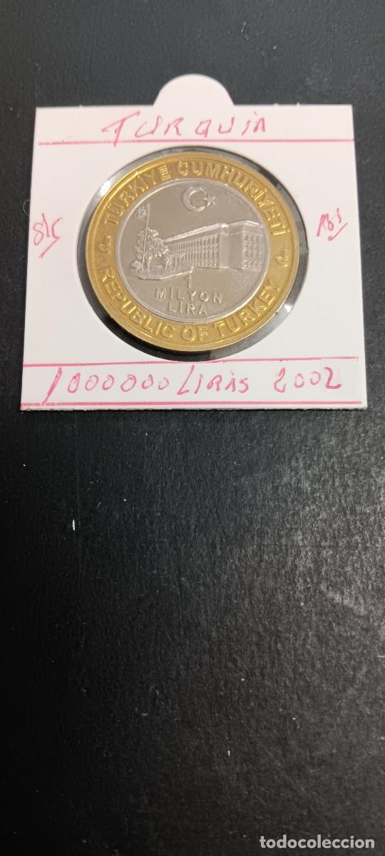 Monedas antiguas de Europa: TURQUIA 1000000 LIRAS 2002 S/C KM=1139.2 (BIMETALICA) MAYIS 02