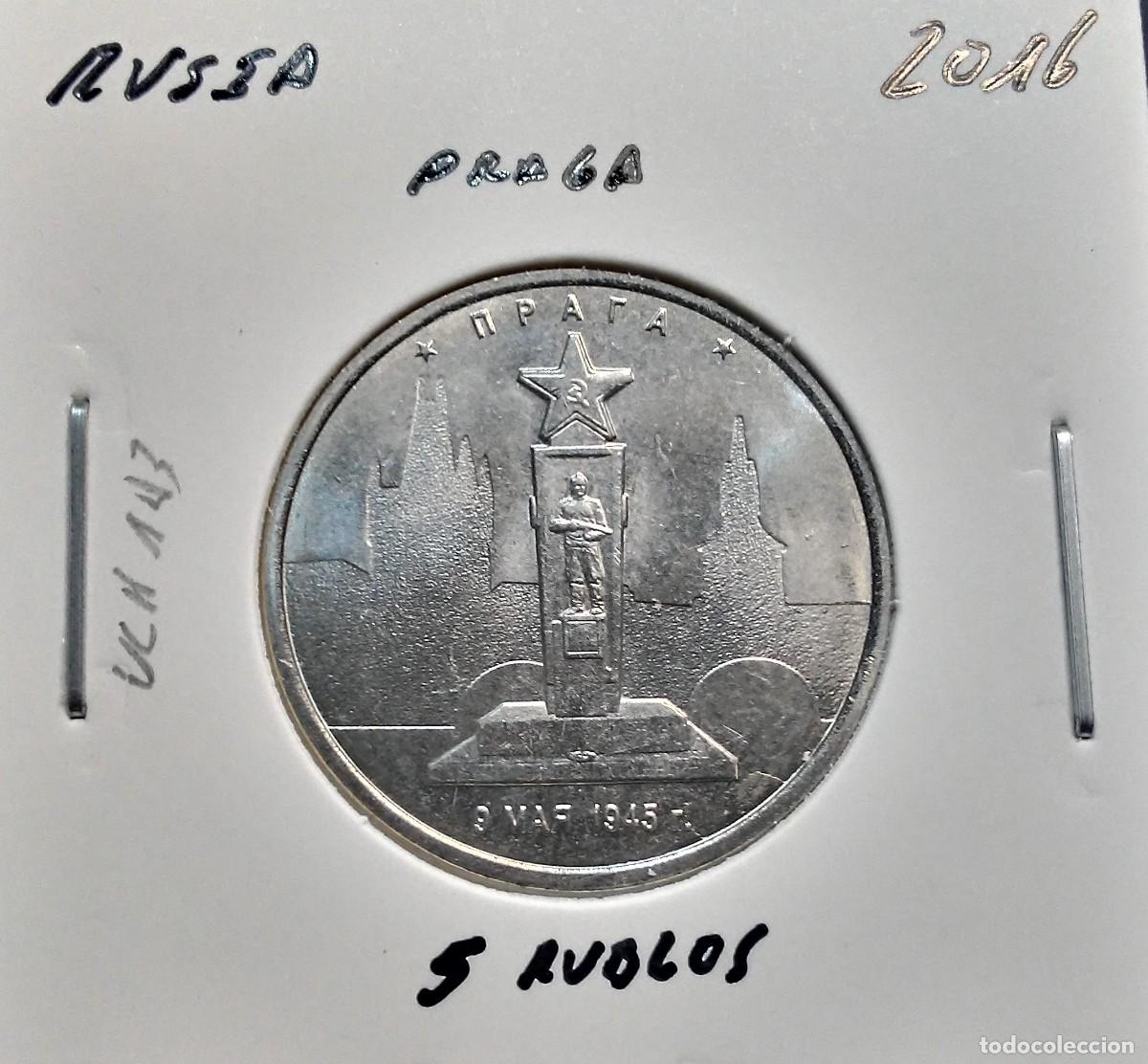 Monedas antiguas de Europa: RUSIA 5 RUBLOS 2016 UC#143 SC UNC PRAGA.