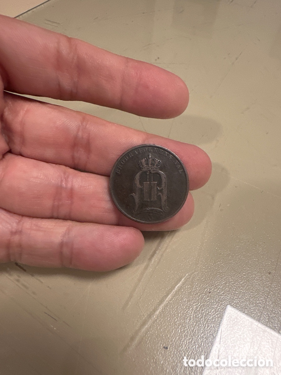 Monedas antiguas de Europa: Moneda de Suecia de 5 ore a&ntilde;o 1893