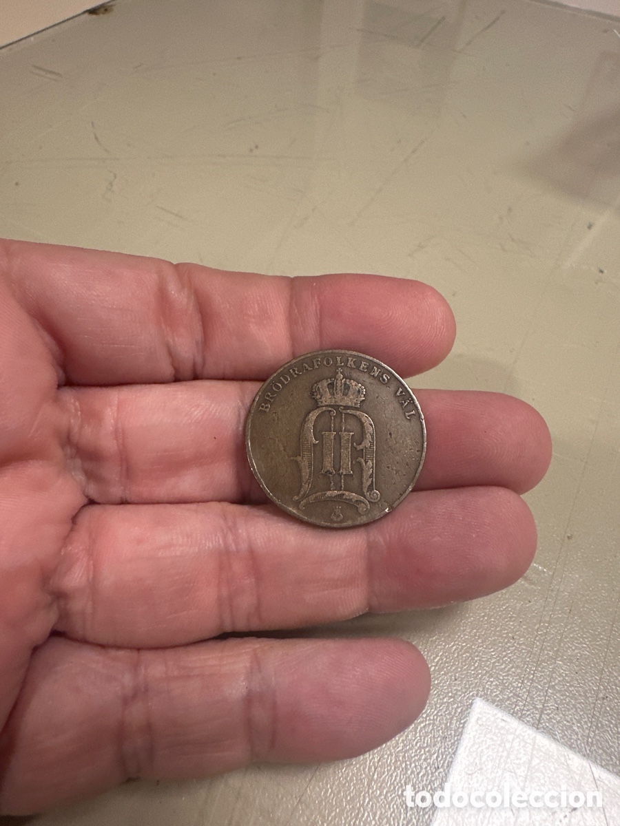 Monedas antiguas de Europa: Moneda de Suecia de 5 ore a&ntilde;o 1905