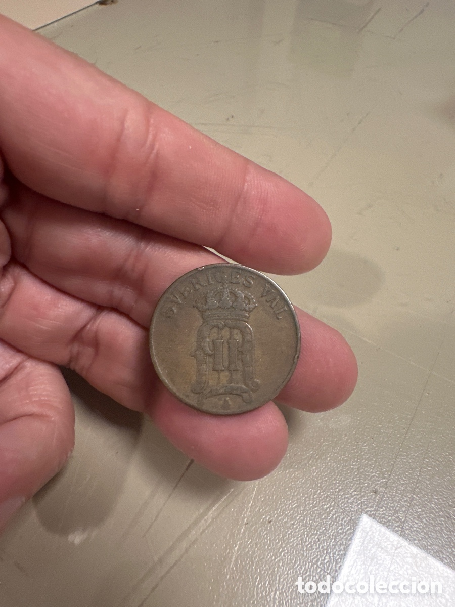 Monedas antiguas de Europa: Moneda de Suecia de 5 ore a&ntilde;o 1907