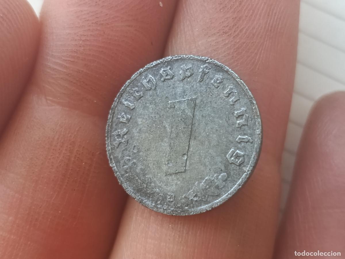 Monedas antiguas de Europa: Alemania. 1 reichspfennig 1940 Svastica nazi