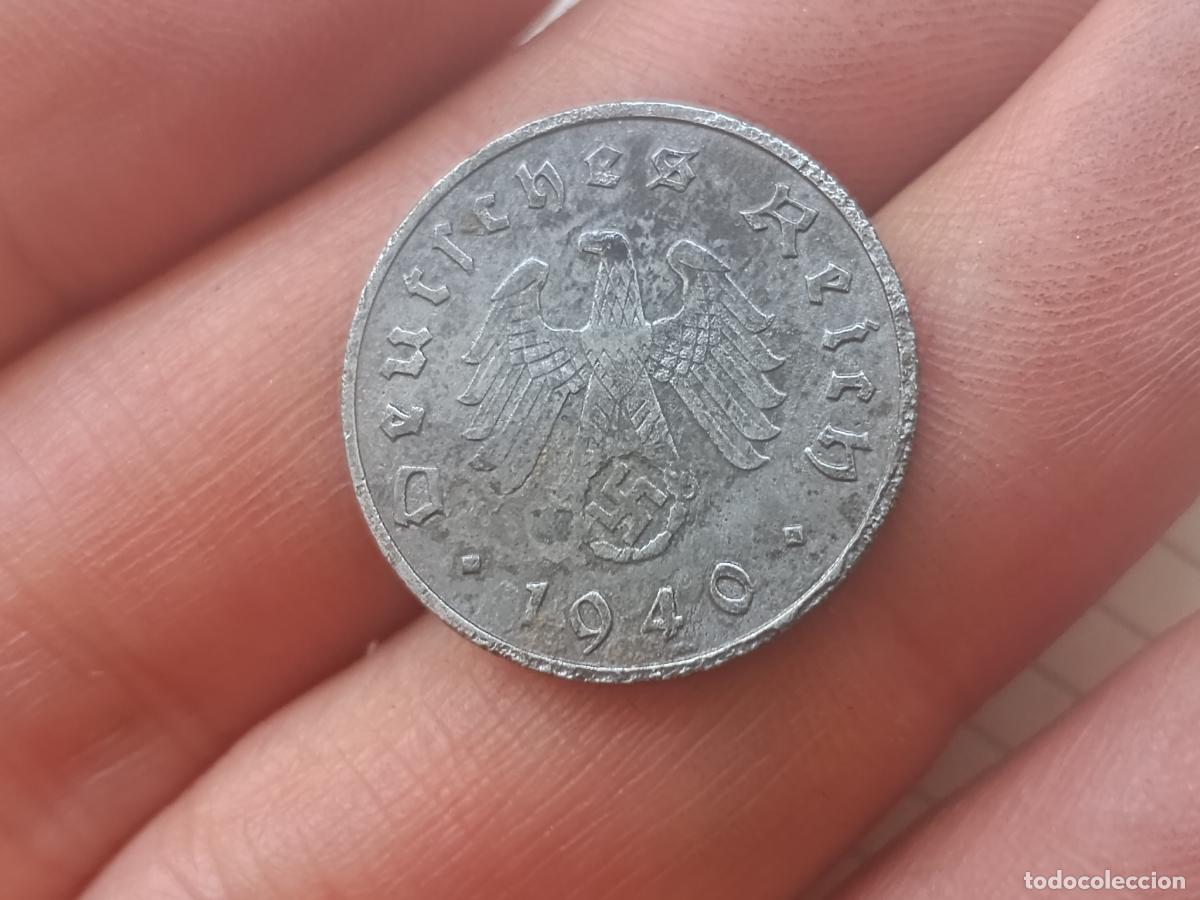 Monedas antiguas de Europa: Alemania. 10 reichspfennig 1940 Svastica nazi