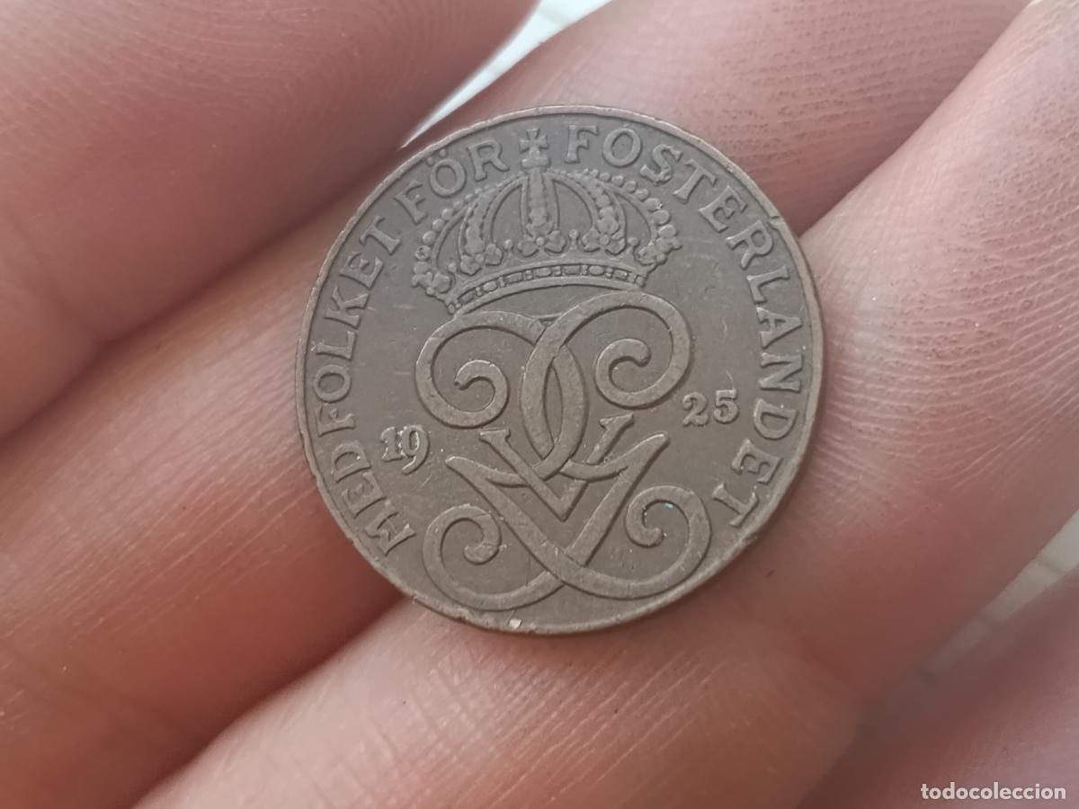 Monedas antiguas de Europa: MONEDA 2 ORE, SUECIA. 1925