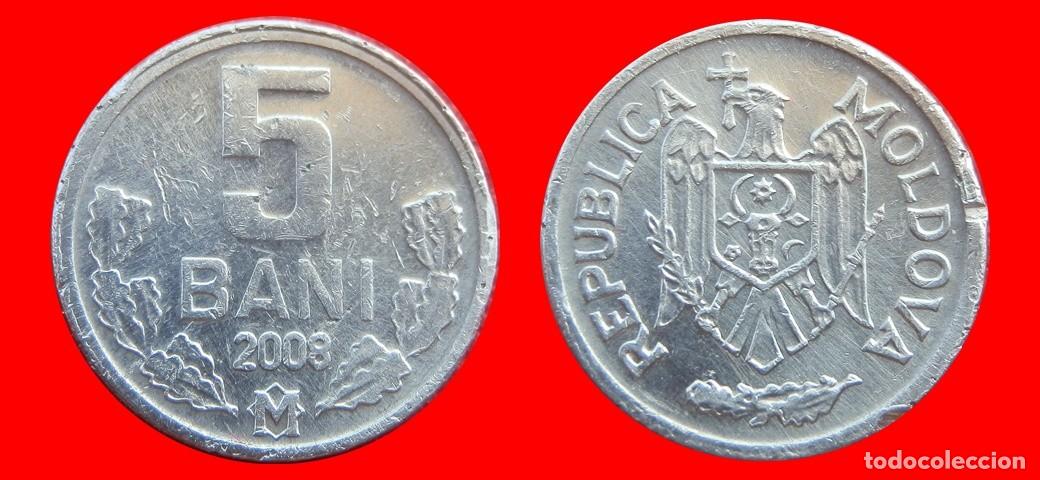 Monedas antiguas de Europa: 5 BANI 2008 MOLDAVIA-151724