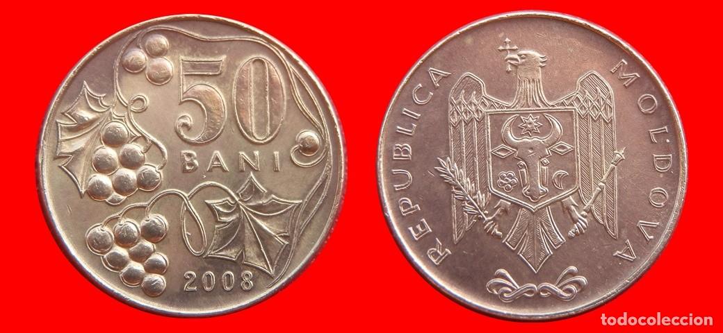 Monedas antiguas de Europa: 50 BANI 2008 MOLDAVIA-151727