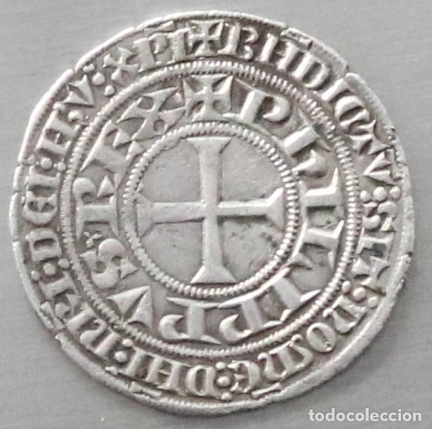 Monedas antiguas de Europa: GROS TOURNOIS 1305 FRANCIA. FELIPE IV
