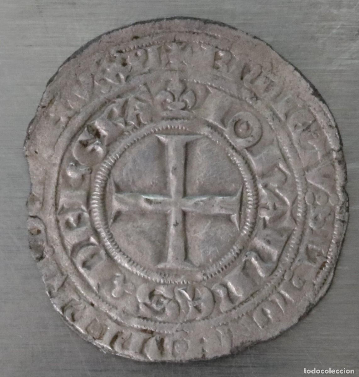 Monedas antiguas de Europa: GROS BLANC AU CHATEL 1360 FRANCIA. JUAN II. RARA