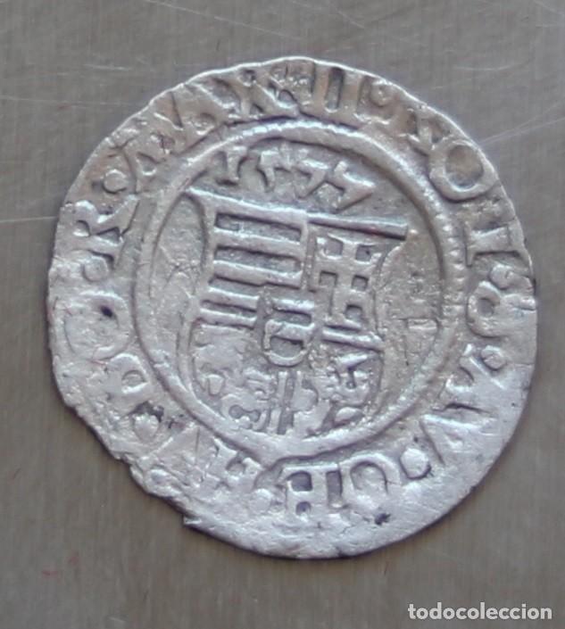 Monedas antiguas de Europa: DINERO 1577 HUNGRIA.