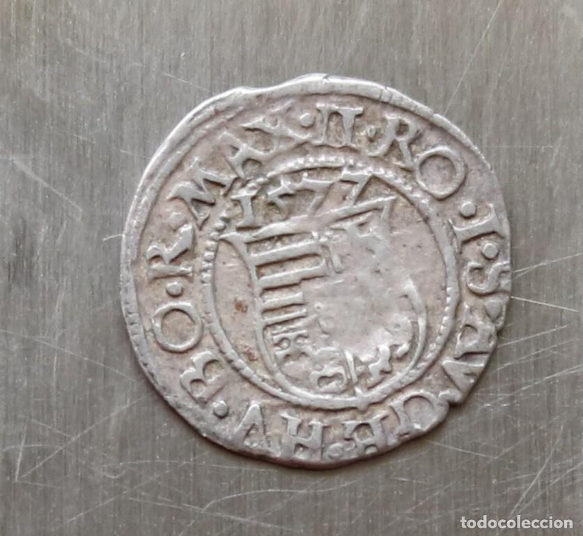 Monedas antiguas de Europa: DINERO 1577 HUNGRIA.