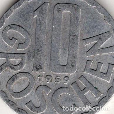 Monedas antiguas de Europa: AUSTRIA 1959 10 GROSCHEN KM 2878 VF