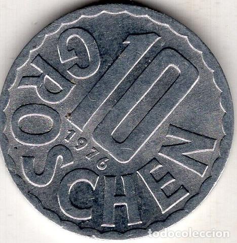 Monedas antiguas de Europa: AUSTRIA 1976 10 GROSCHEN KM 2878 VF