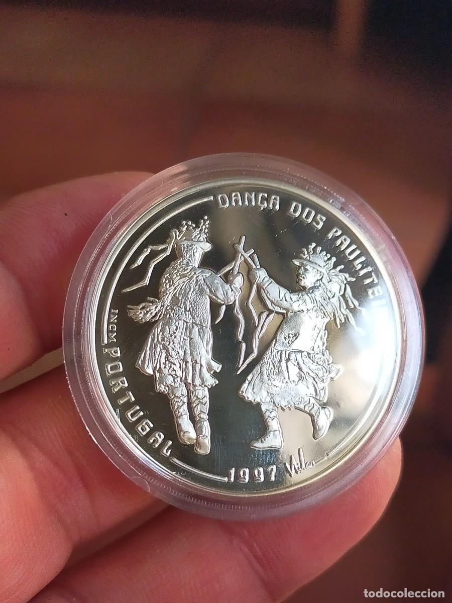 Monedas antiguas de Europa: MONEDA 1000 MIL ESCUDOS PORTUGAL DANZA DE LOS DOS PAULITEIROS 1997 PLATA ENCUENTRO DOS MUNDOS