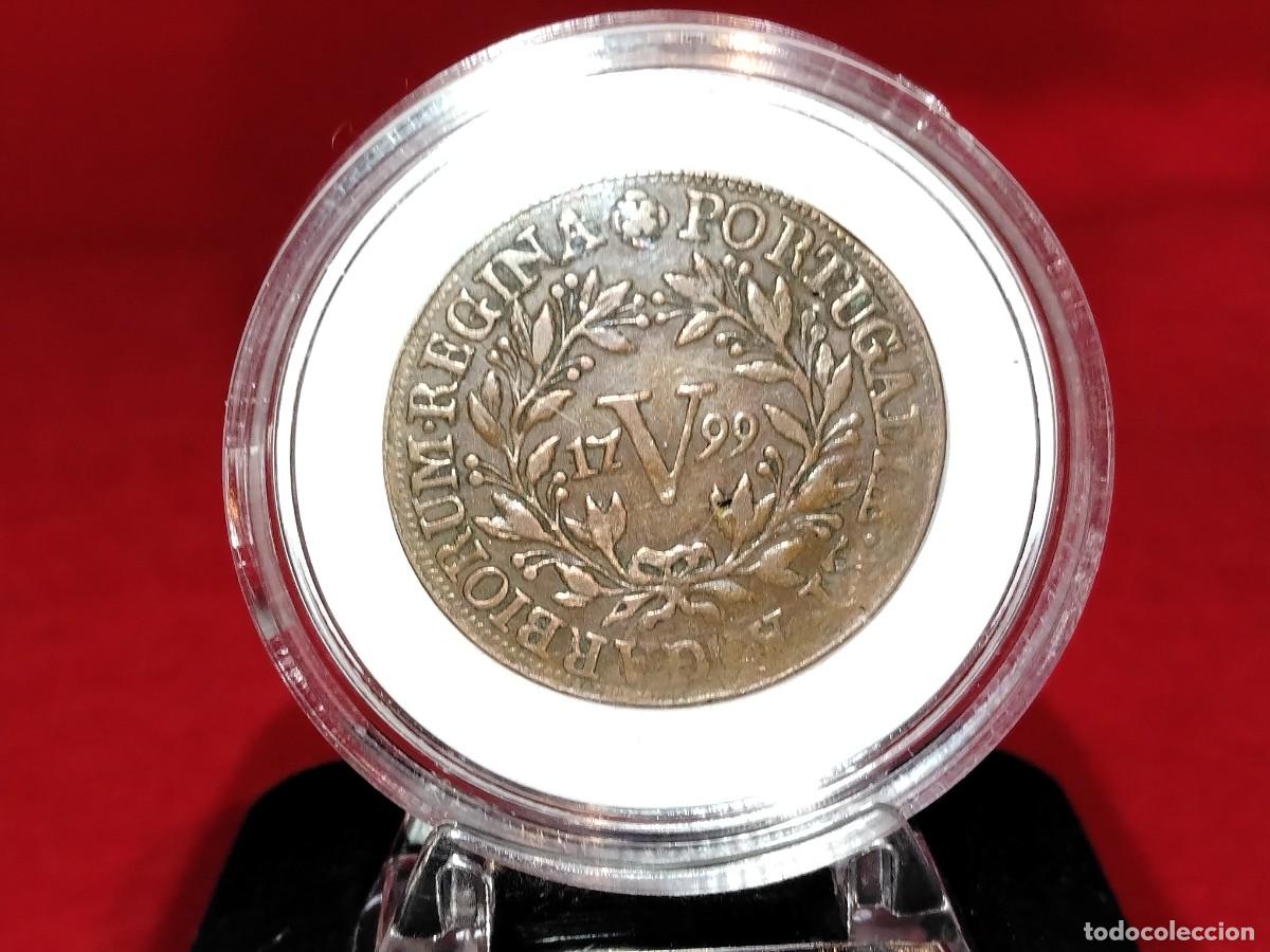 Monedas antiguas de Europa: moneda portugal 5 reis 1799 maria I (agora auctions)