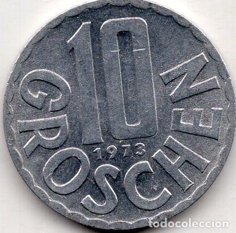 Monedas antiguas de Europa: AUSTRIA 1973 10 GROSCHEN KM 2878 UNC