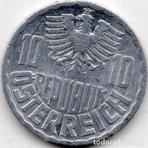 Old Coins of Europe: AUSTRIA 1966 10 GROSCHEN KM 2878 VF