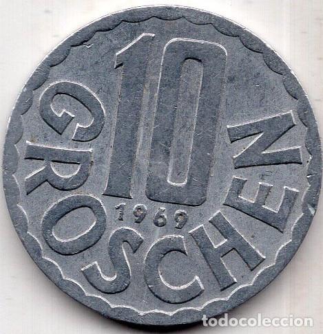 Monete antiche di Europa: AUSTRIA 1969 10 GROSCHEN KM 2878 VF