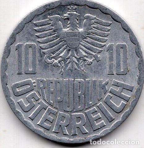 Moedas antigas da Europa: AUSTRIA 1970 10 GROSCHEN KM 2878 XF