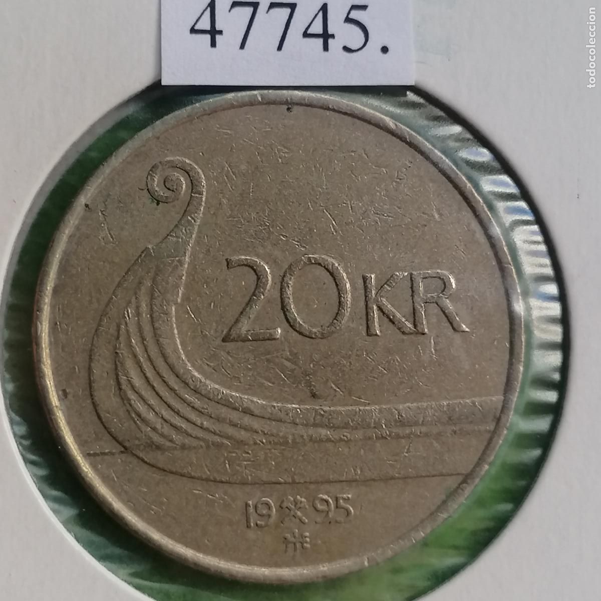 Monedas antiguas de Europa: Noruega 20 coronas 1995