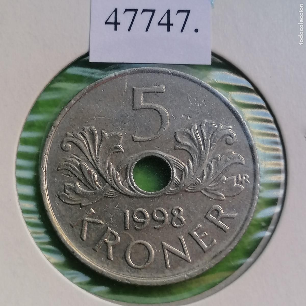 Monedas antiguas de Europa: Noruega 5 coronas 1998