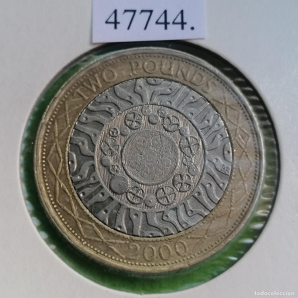 Monedas antiguas de Europa: UK, 2 libras 2000, bimet&aacute;lica, Inglaterra
