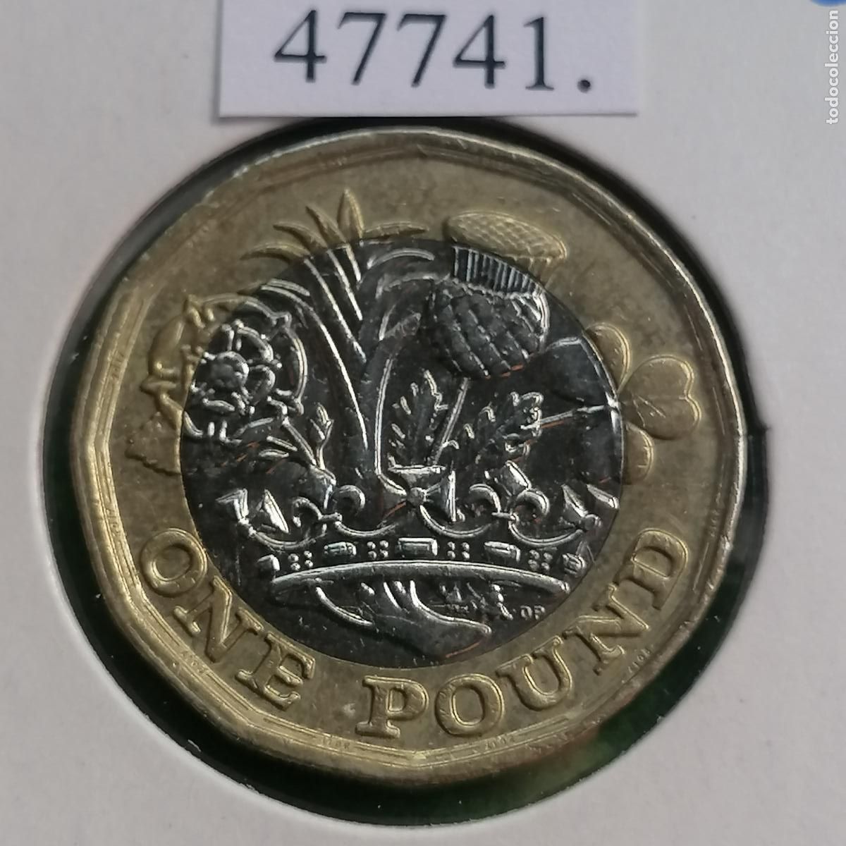 Monedas antiguas de Europa: UK, 1 libra 2017, bimet&aacute;lica, las 4 naciones del Reino Unido, Inglaterra