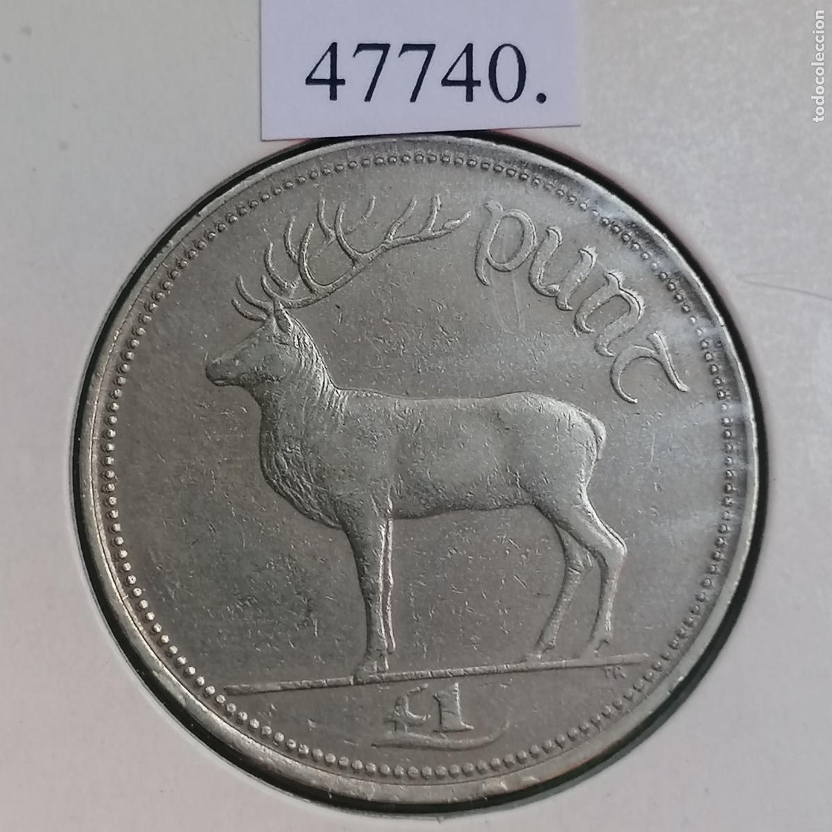 Monedas antiguas de Europa: Irlanda 1 libra 1990