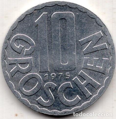 Monedas antiguas de Europa: AUSTRIA 1975 10 GROSCHEN KM 2878 VF